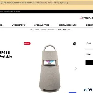 LG XBOOM 360 RP4BE Omnidirectional Portable Speaker 139-562