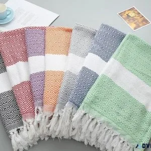 Turkish Towel White Border Design
