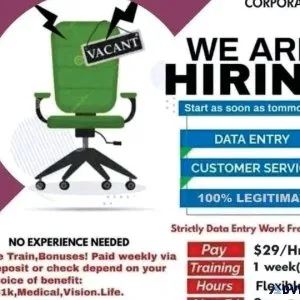 Data entry  Customer service needed
