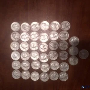 Silver coins halves and dimes etc