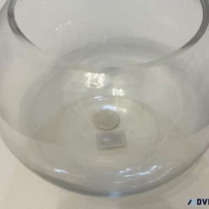6.5" Clear Glass Bubble Bowl