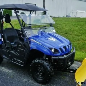 Blue 2012 Yamaha Rhino 700 FI  Snow Plow
