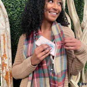 functional scarf with pocket