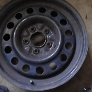 (Price Reduced) 17&rdquo Solid Steel Tire Rim &ndash 5 Hole