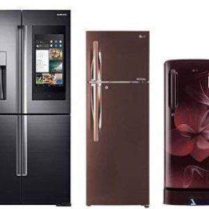 Single and Double door fridge on rent