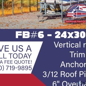 FB6 - 24x30x9 Carport