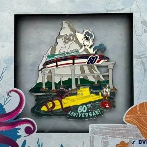 Rare Jumbo Pin WDI 60th Anniversary Edition &ndash Fryguy Pins