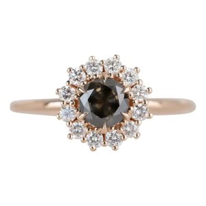 Exquisite antique black diamond ring for sale