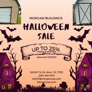 Halloween building sale