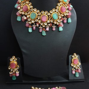 Buy kundan necklace set online