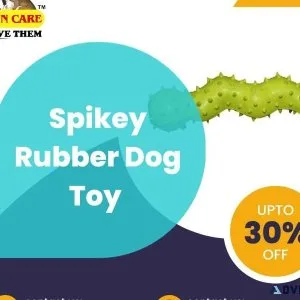 Get Spikey Rubber Dog Toy Online  Call 91 9810110201