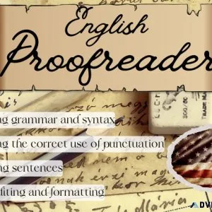 Editing andor proofreading