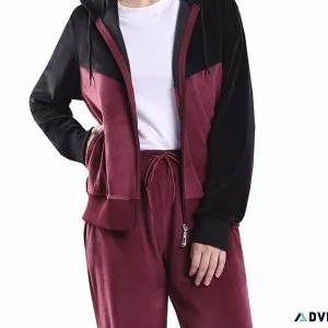 LEEHANTON Autumn Fashion Women s Velour Tracksuits 2 Piece Set