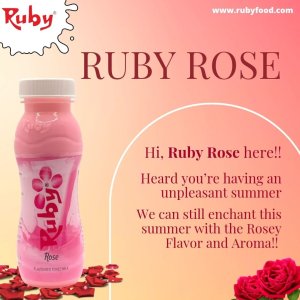 Ruby food offers best refreshing drinks rose milk