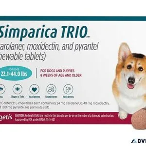 Shop Simparica TRIO (Teal) for medium Dogs at best price