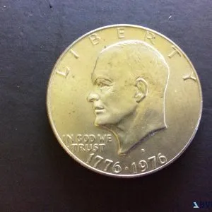 1776-1979 Bicentennial Eisenhower dollar bill.