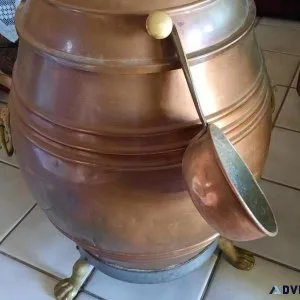 Antique copper water container