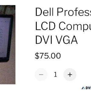 Dell Professional 22 LCD Computer Monitor DVI VGA 75.00