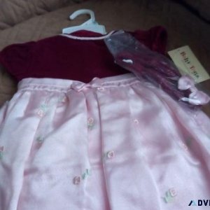 NEW 18-Month Girl s RosePink SatinVelvet Dress