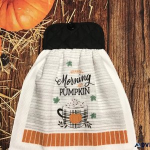 Morning Pumpkin Fall Kitchen Towels