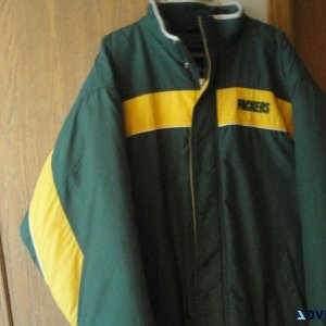 (Price Reduced) XL Green Bay Packer GreenGold CoatJacket