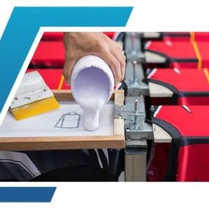 Silicone for textile screen printing