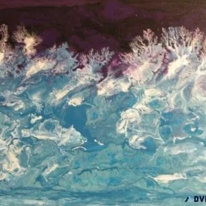 &quotAngry Wave Coming&quot acrylic painting