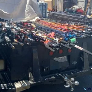 Fishing poles  And Crab Traps