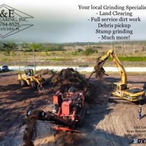 Debris pickup and Stump Grinding