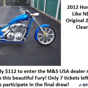 2012 Honda Fury Oustanding condition Just like NEW