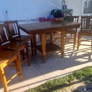 Beautiful Solid Wood (Birch) Butterfly Table Dining Set