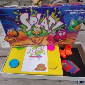 Splat Board Game 1990 Hard to Find Playdough Game