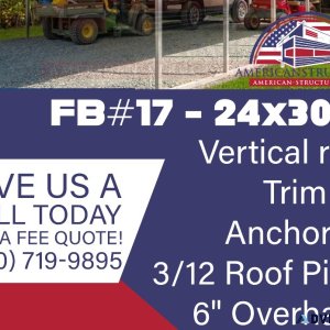 FB17 - 24x30x7 Carport