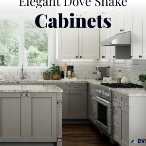 Elegant Dove Shaker Cabinets  Timeless Beauty for Your Kitchen