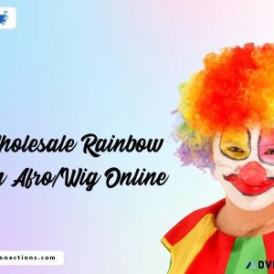Get Wholesale Rainbow Clown Afro Wig Online