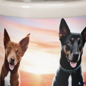 Brand New 2 ai Dogs in a Field of Poppies Scented Candle