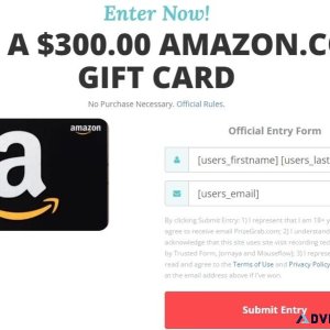 Enter your details to win 300 amazon gift card