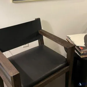 Restoration Hardware Leather Armchairs (Pair)