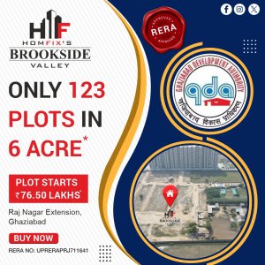 Homefix brookside valley launched amazing 123 plot