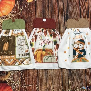 Handmade Fall Kitchen Towels 6