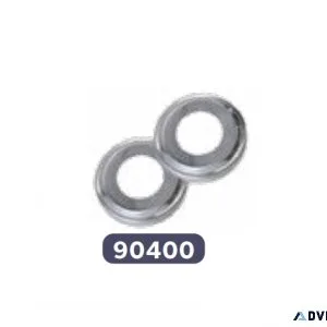 Stainless steel escutcheons (2x) (90400)