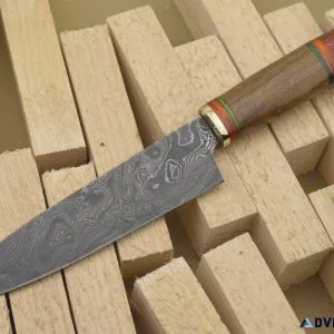 Custom Made Damascus Kitchen Knife