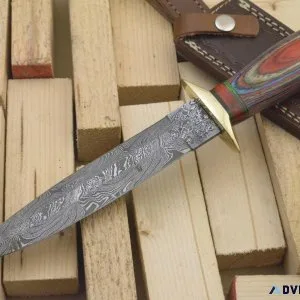 CUSTOM MADE DAMASCUS DAGGER KNIFE