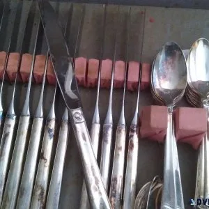 Holmes and Edwards Vintage 1954 inlaid silverflatware 80 pcs.