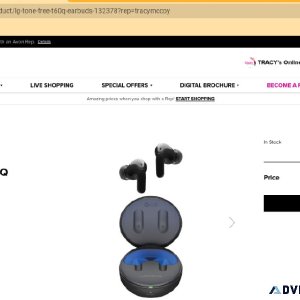 LG TONE Free T60Q Earbuds 167-432