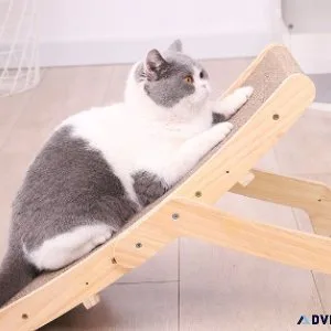 Wooden Cat Scratch Bed