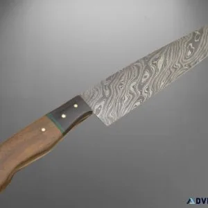CUSTOM MADE DAMASCUS STEEL KITCHEN KNIFE