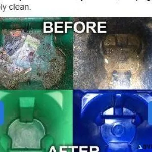 Trash Can Cleaning.