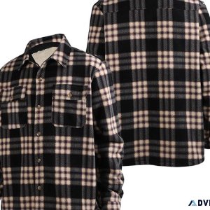 Up To 30% Off Balck Firday Sale Men s Plaid Fleece Lined Jackets
