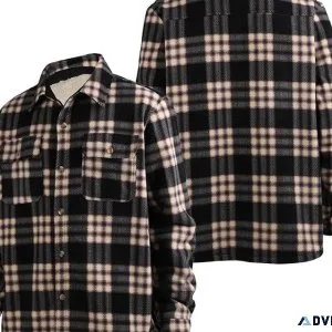Up To 30% Off Balck Firday Sale Men s Plaid Fleece Lined Jackets